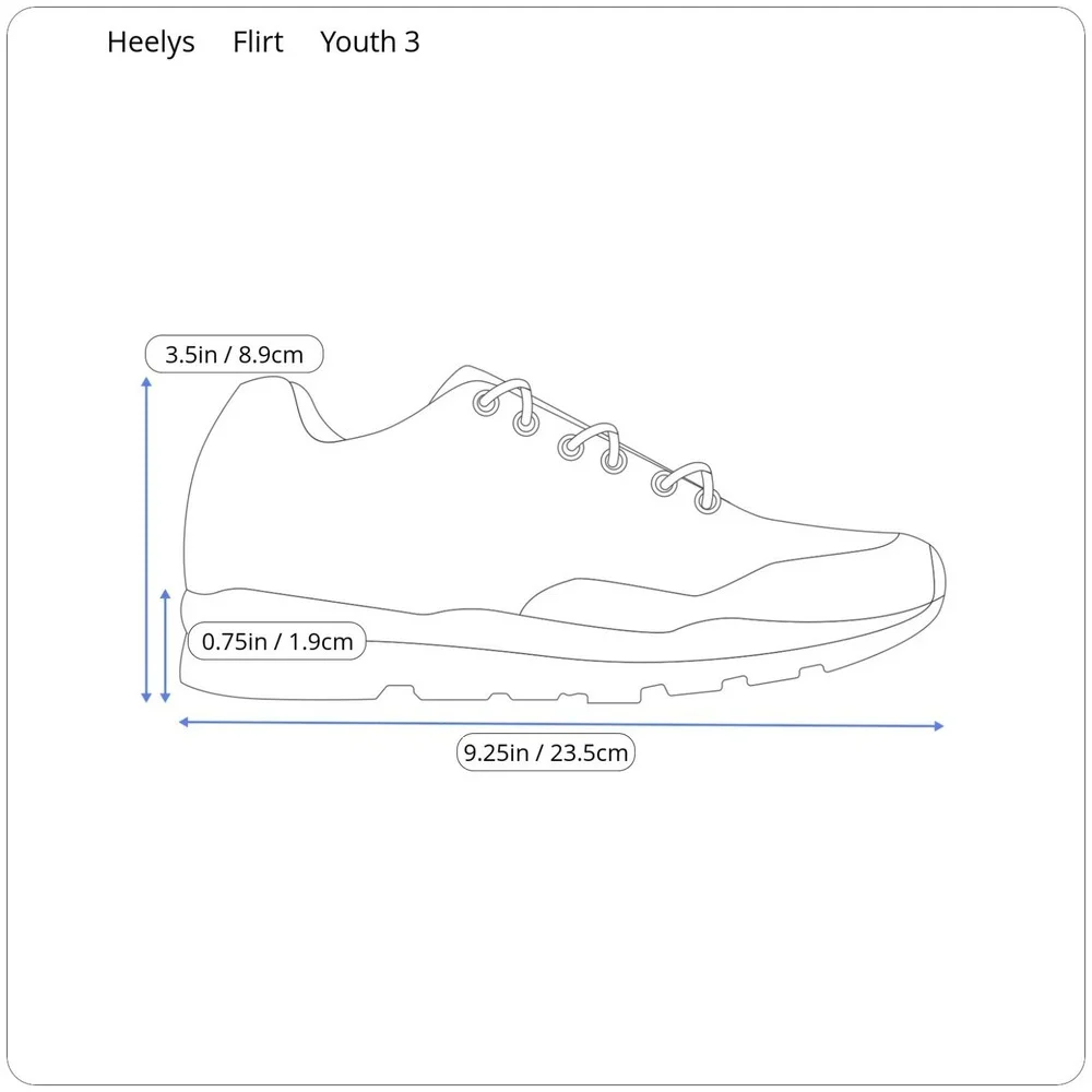 Heelys Flirt Skate Shoes Unisex Youth Size 4 White Multicolor Striped Style 7336